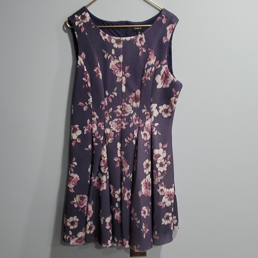 Torrid Blue Floral Dress
